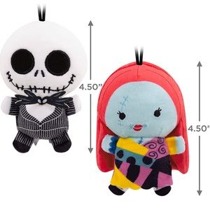 🆕 The Nightmare Before Christmas Jack & Sally Ornament / Keychain